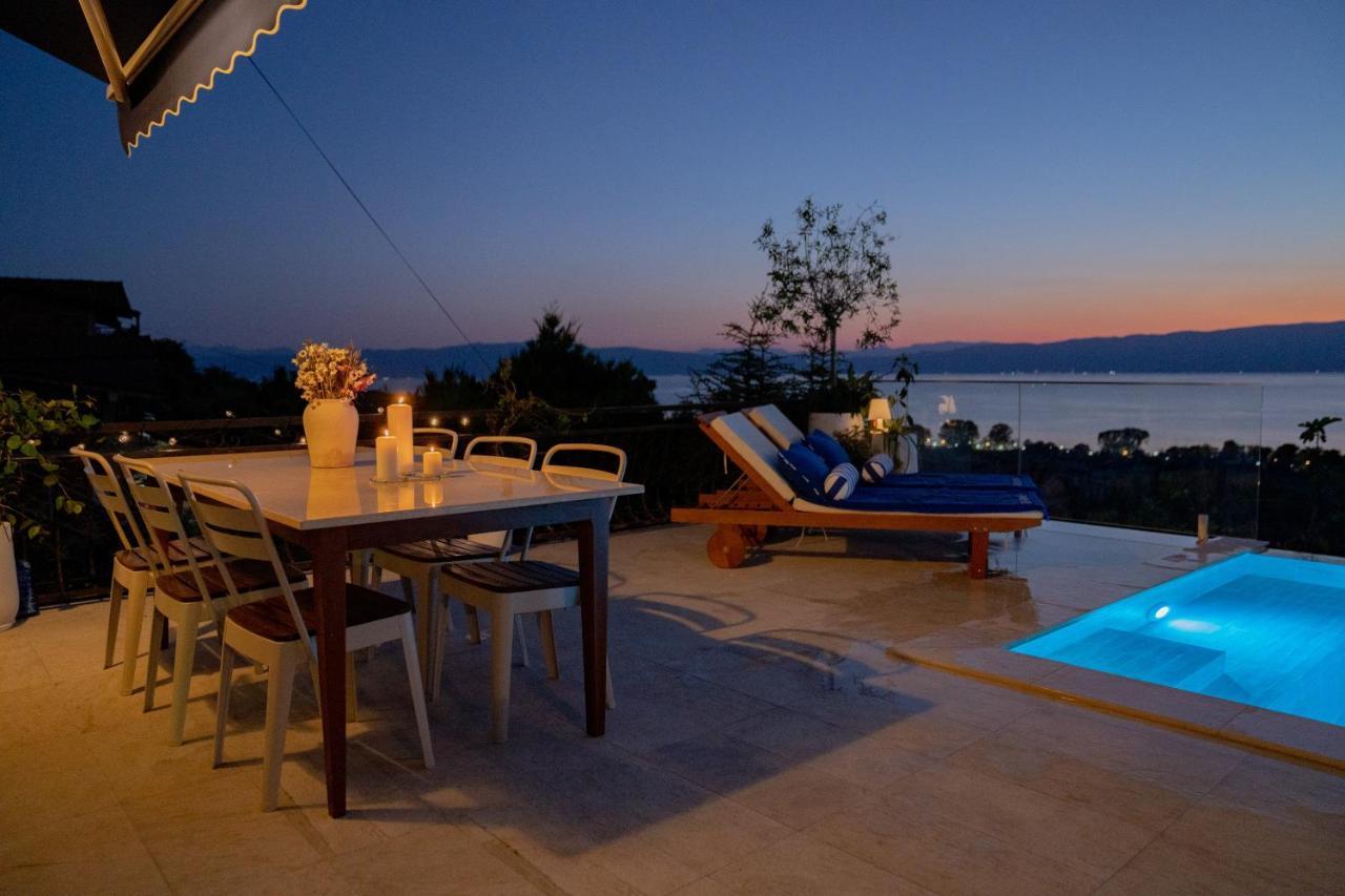 Casa Farmak - 4 Bedroom Lux Apartment With Infinity Pool & Lake View オフリド エクステリア 写真